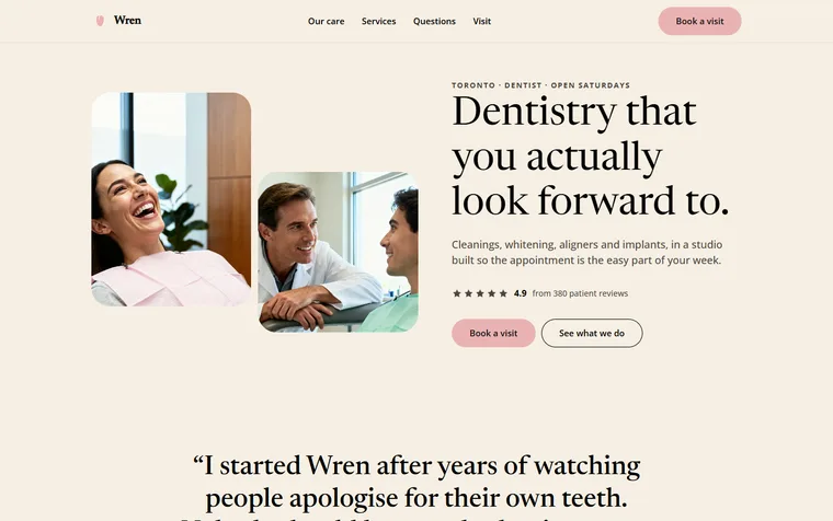 The Wren Dental site